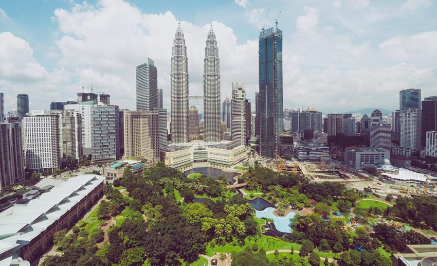 Kuala Lumpur skyline.