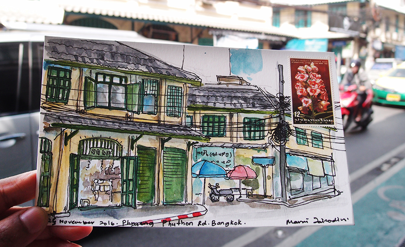 Sketching The Streets Of Bangkok By Day And By Night