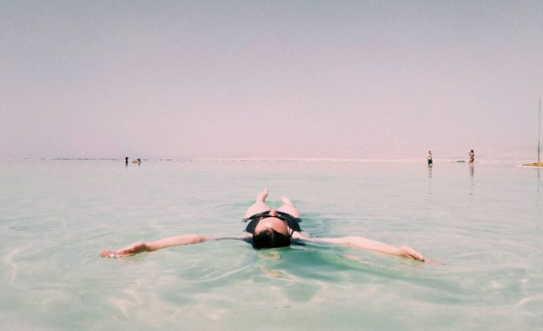 Floating In The Dead Sea Of Jordan