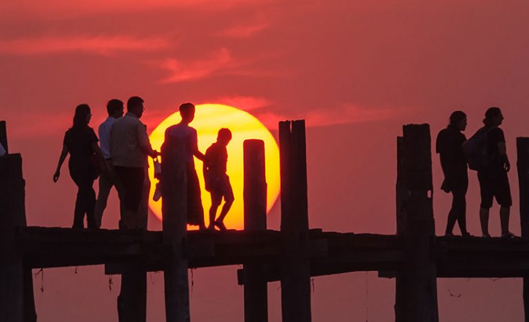 The World’s Oldest & Longest Teakwood Bridge: U Bein Bridge, Myanmar