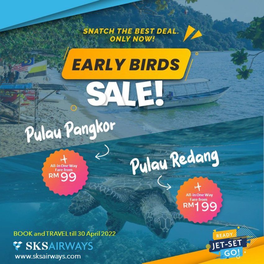 SKS Airways Redang Pangkor from Subang Airport for just RM99