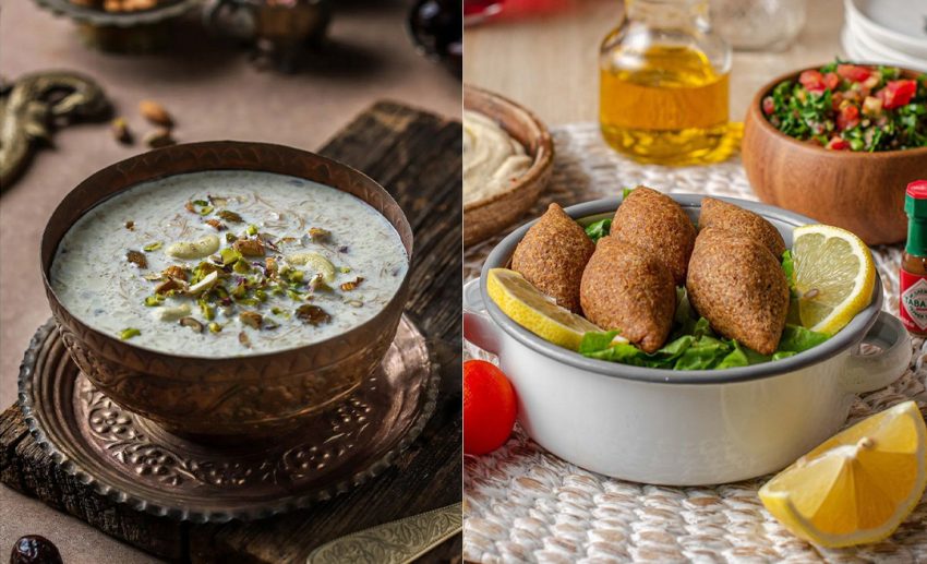 Sheer khurma and kibbeh