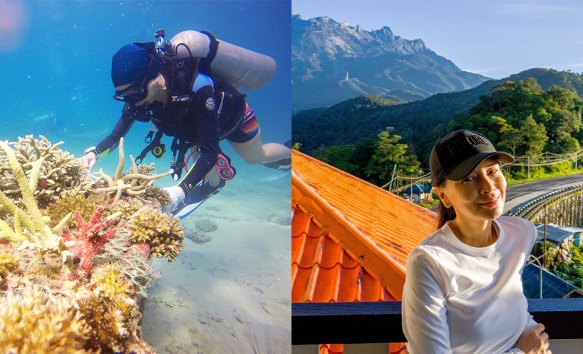 Diving at Tunku Abdul Rahman Marine Park, Kota Kinabalu.