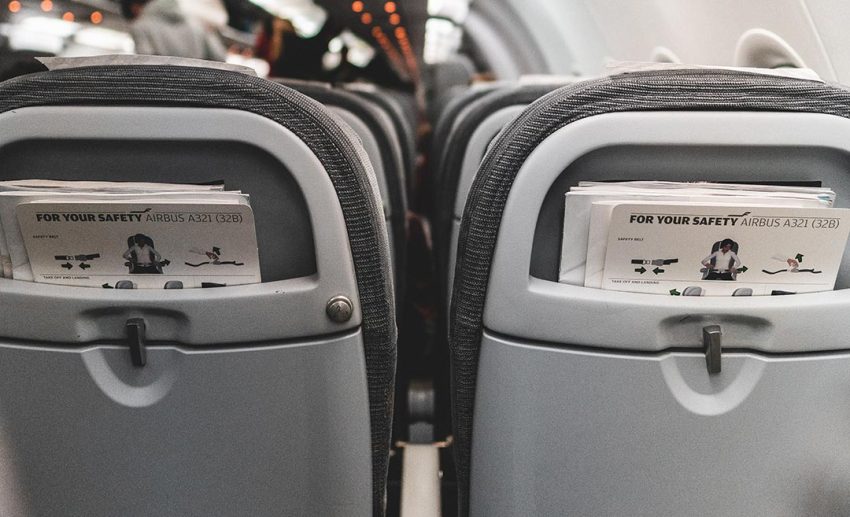 7. Clean your tray table