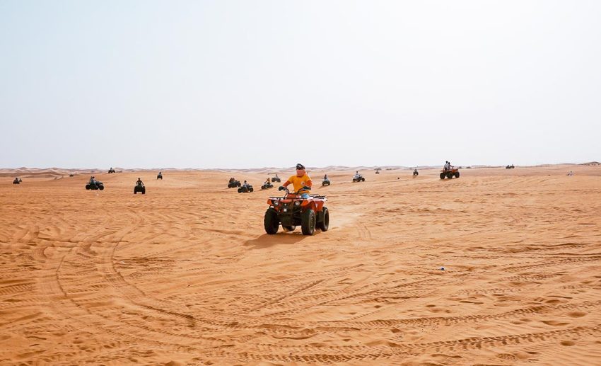 Hop on a quad bike