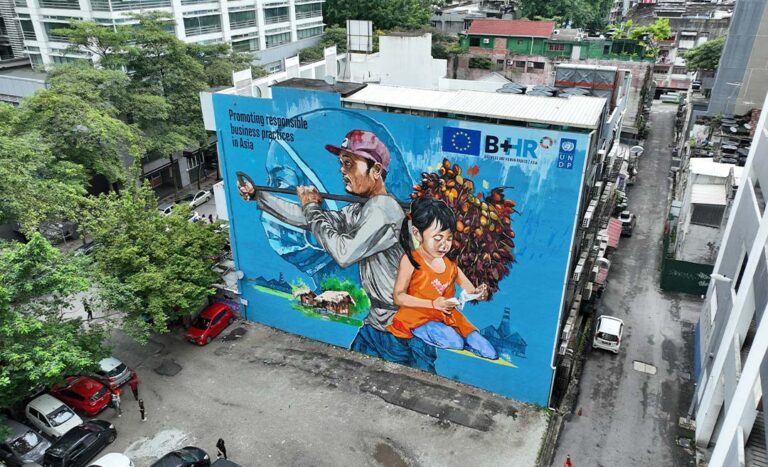 Taking Human Rights Awareness To The Streets: UN Unveils Interactive Mural In Kuala Lumpur