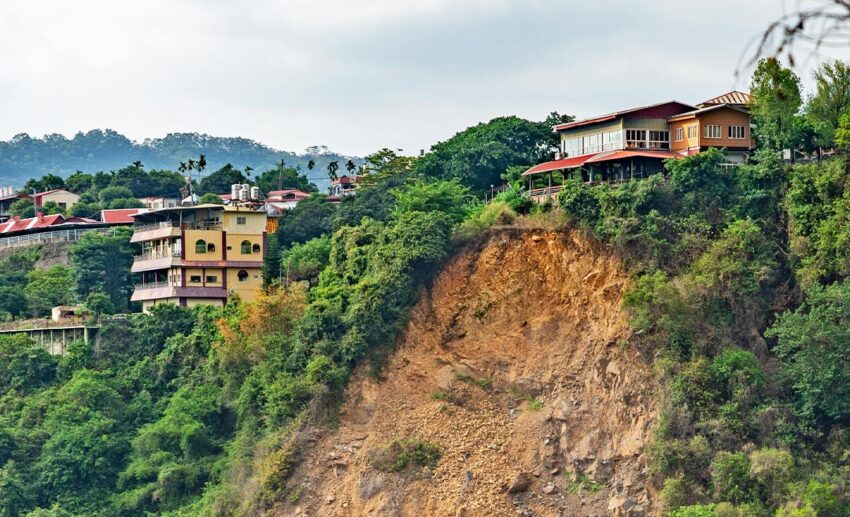 Here are some tips for escaping a landslide: