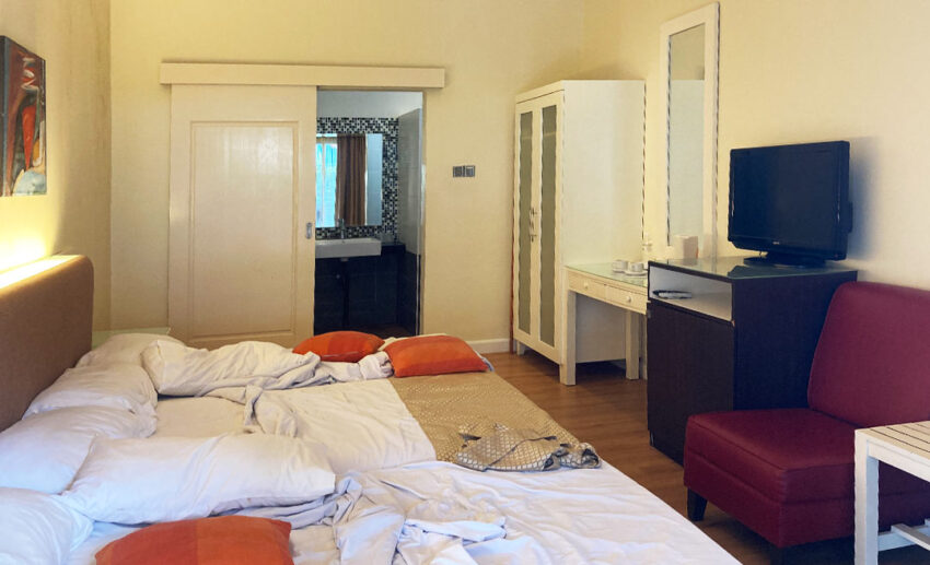 Our room big enough for the four of us.